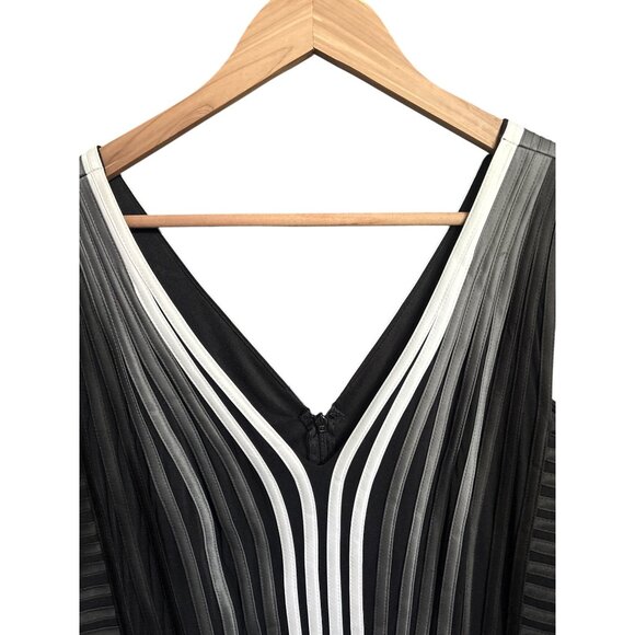 Frank Lyman Womens 14 NWT Black & White Sleeveless Bodycon - Picture 5 of 8